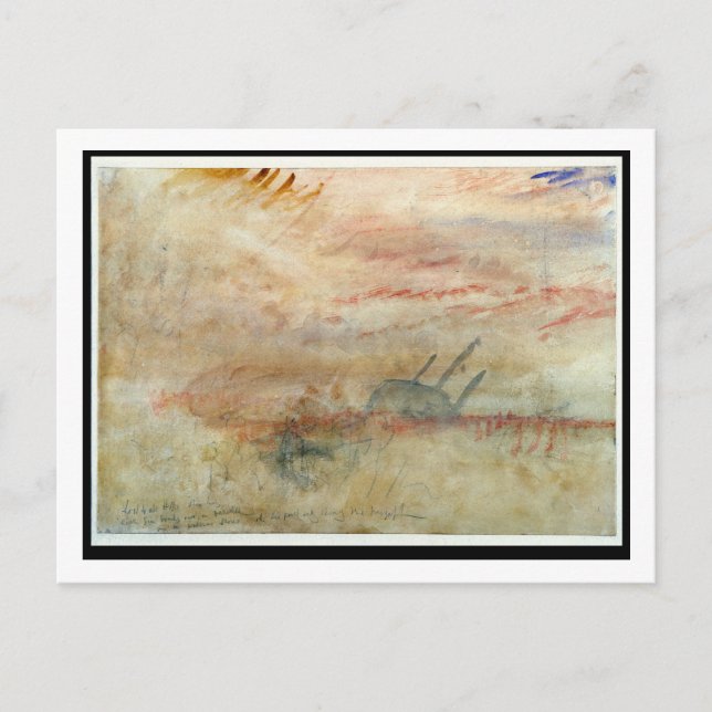 Carte Postale Joseph William Turner | Lost to All Hope (Devant)