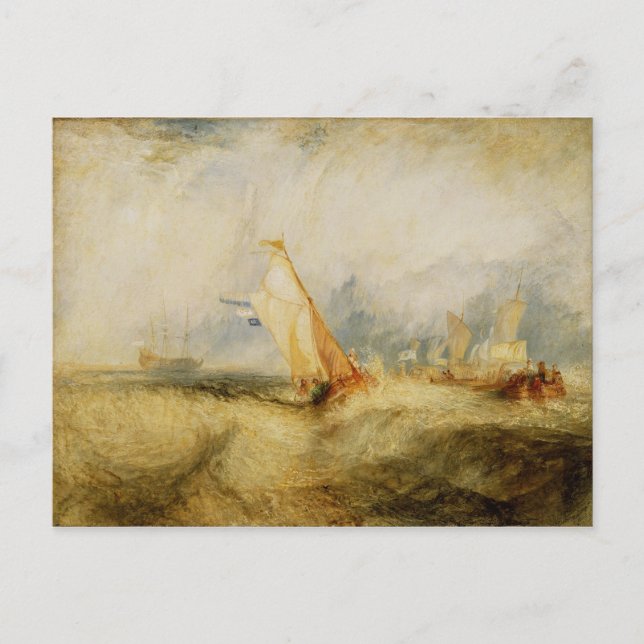 Carte Postale Joseph William Turner | Van Tromp Going (Devant)