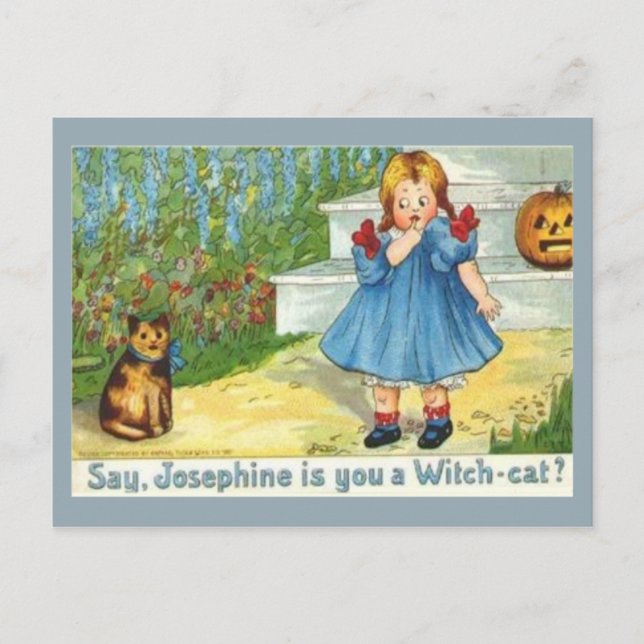 Carte Postale Joséphine la sorcière Chat (Devant)