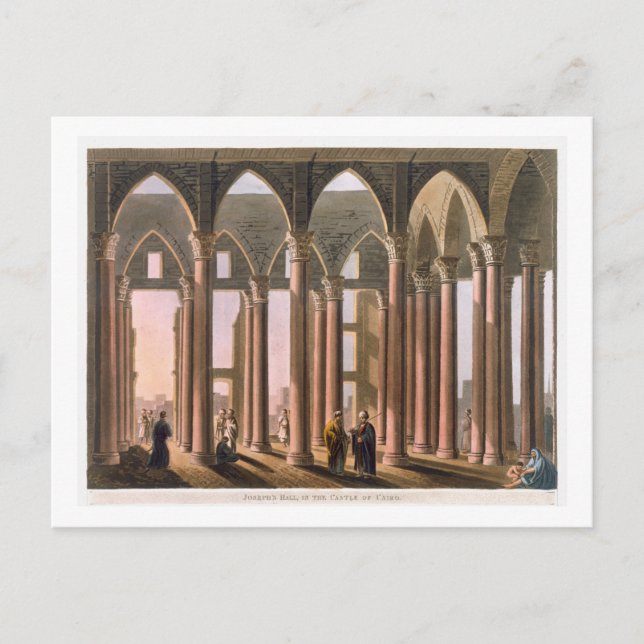 Carte Postale Joseph's Hall dans le Château du Caire, assiette 3 (Devant)