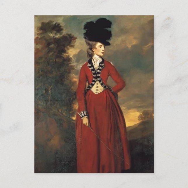 Carte Postale Joshua Reynolds - Lady Worsley (Devant)