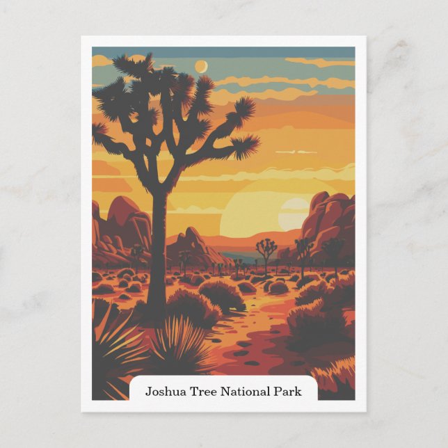 Carte Postale Joshua Tree National Park, Californie États-Unis (Devant)