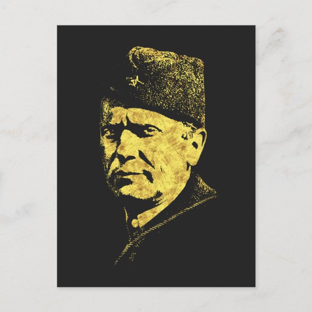 Carte Postale ‹ Josip Broz Tito ‹ Président de la Yougoslavie SF (Devant)