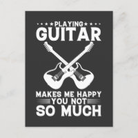 Jouer À La Guitare Me Rend Heureux Que Tu Ne Sois