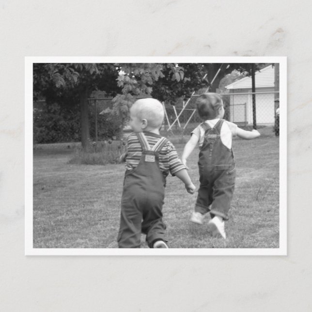 Carte Postale Jouer à Twin Toddlers (Devant)