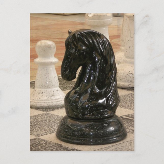 Carte Postale Jouer à une partie d'échecs (Devant)