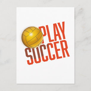 Carte Postale Jouer au football