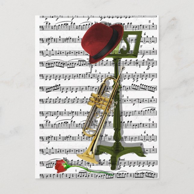 Carte Postale Jouer ce Jazz (Devant)