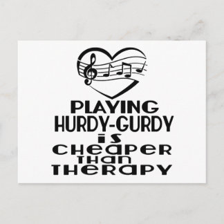 Carte Postale Jouer Hurdy-Gurdy Est Moins Cher Que La Thérapie