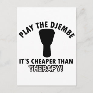 Carte Postale Jouer le djembe