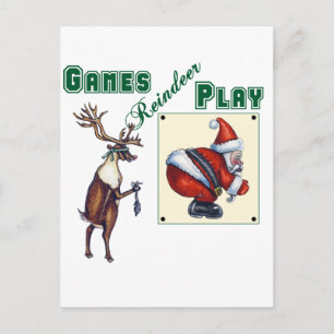 Carte Postale Jouer Reindeer Jeux