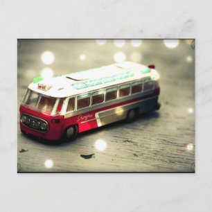 Carte Postale Jouet de bus vintage
