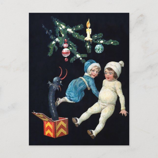 Carte Postale Jouet vintage Déplaisant Krampus (Devant)