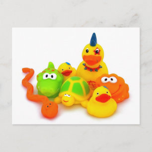 Carte Postale Jouets en caoutchouc