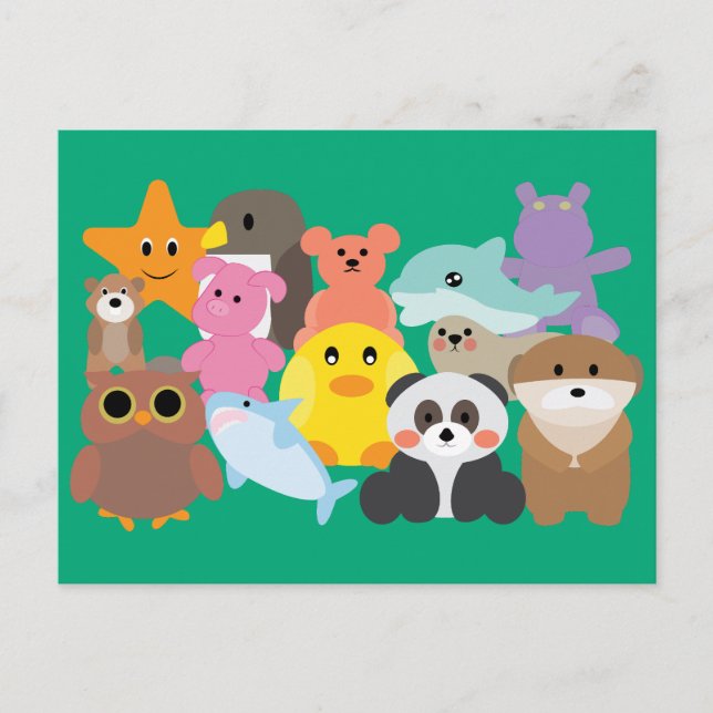 Carte Postale Jouets Remplis  (Devant)