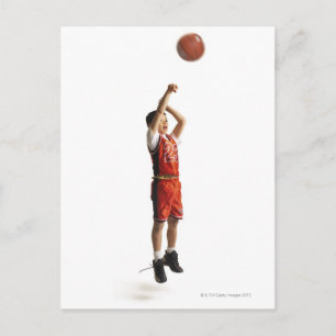 Carte Postale joueur américain de basket-ball enfant en
