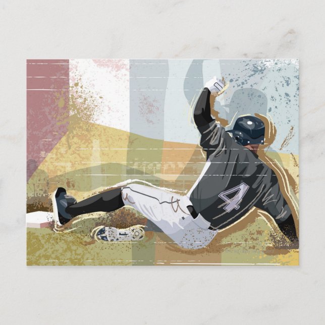 Carte Postale Joueur de baseball 2 (Devant)