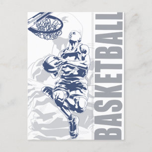 Carte Postale Joueur de basket