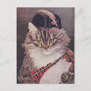 Carte Postale Joueur de cornemuse conversation