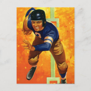 Carte Postale Joueur de football américain vintage Quarterback e