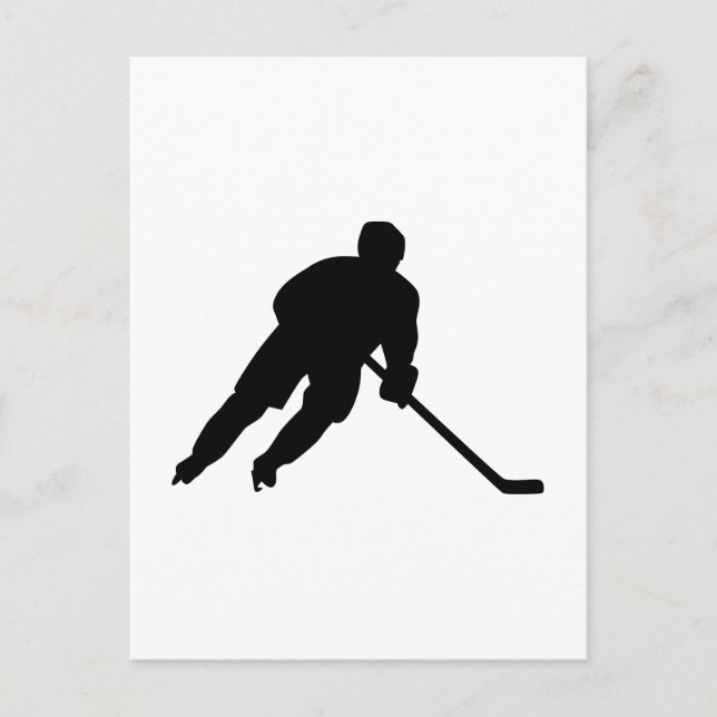 Carte Postale Joueur de hockey (Devant)