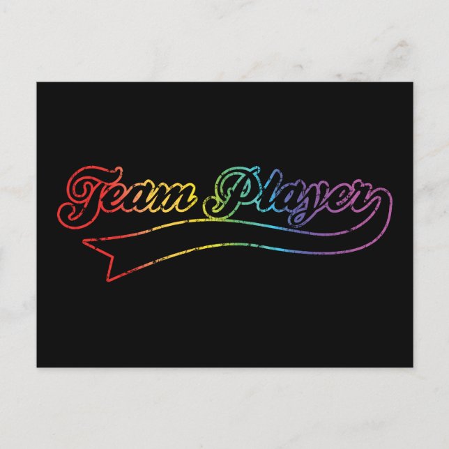 Carte Postale Joueur de l'équipe Rainbow (Devant)