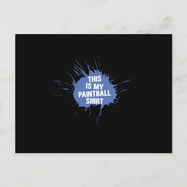 Carte Postale Joueur de paintball tenue de paintball marqueur de (Devant)