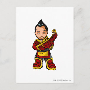 Carte Postale Joueur de personnel de Bancha Ninja Shenkuu