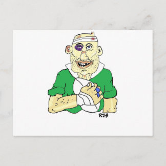 CARTE POSTALE JOUEUR DE RUGBY