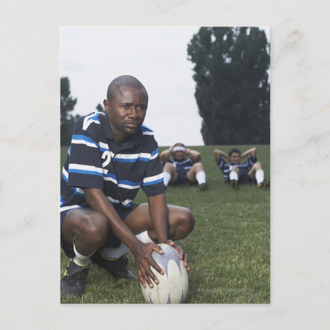 Carte Postale Joueur de rugby 2 (Devant)