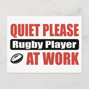 Carte Postale Joueur De Rugby Au Travail