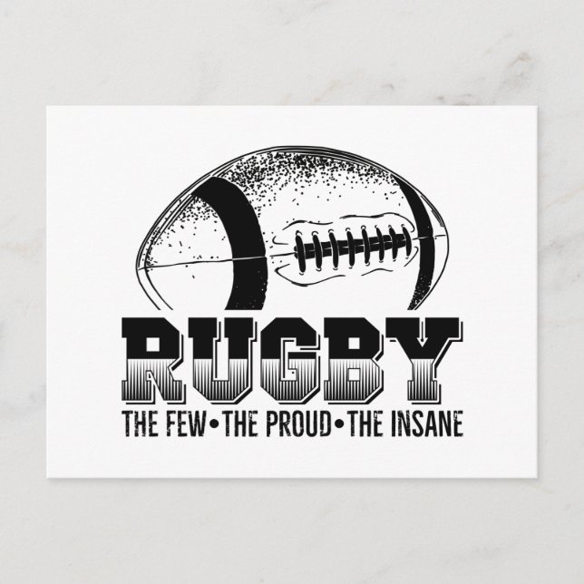 Carte Postale Joueur de rugby | Coach Team Sports Cadeaux (Devant)