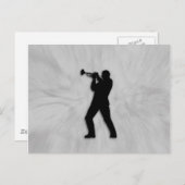 Carte Postale Joueur de trompettes (Devant / Derrière)