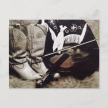 Joueur de violon cowboy