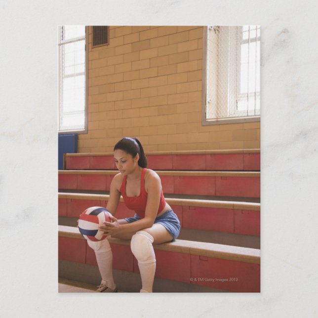 Carte Postale Joueur de volley-ball (Devant)