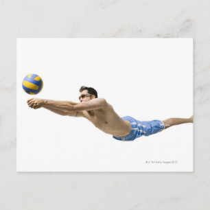 Carte Postale Joueur de volley-ball