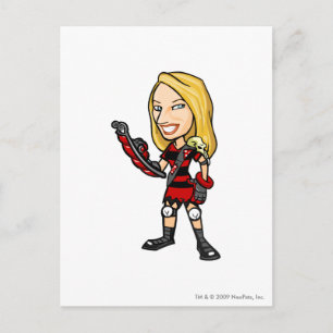 Carte Postale Joueur du personnel de l'île Viola Krawk