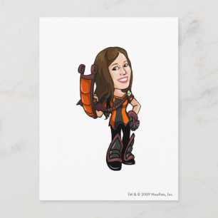 Carte Postale Joueur du personnel du Comastar Haunted Woods