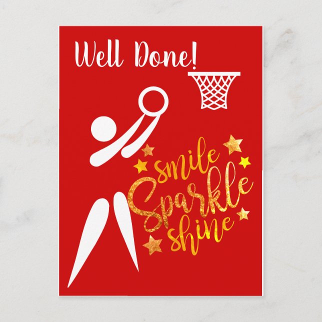 Carte Postale Joueur GS thème bien fait Netball (Devant)