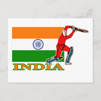 Carte Postale Joueur indien de cricket