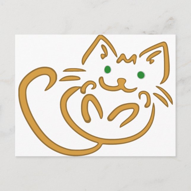 Carte Postale Joueur Kitty (Devant)