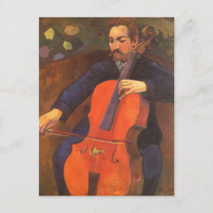 Carte Postale Joueur Schneklud Portrait par Paul Gauguin
