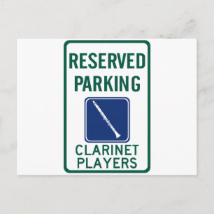 Carte Postale Joueurs Clarinet Parking