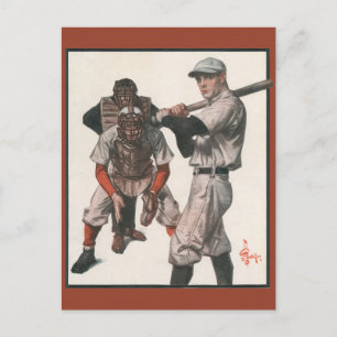 Carte Postale Joueurs de baseball de sports d'antiquité