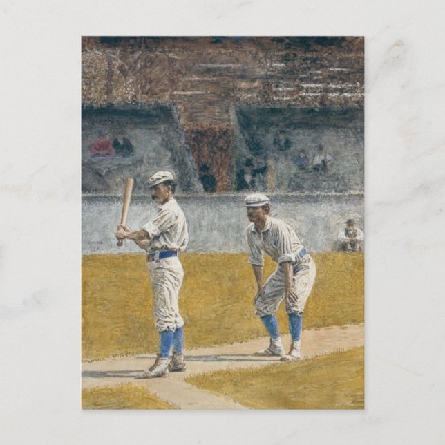 Carte Postale Joueurs de baseball en exercice - Thomas Eakins (Devant)