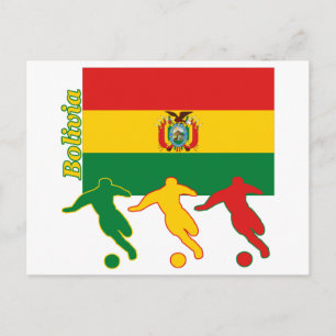 Carte Postale Joueurs de football - Bolivie