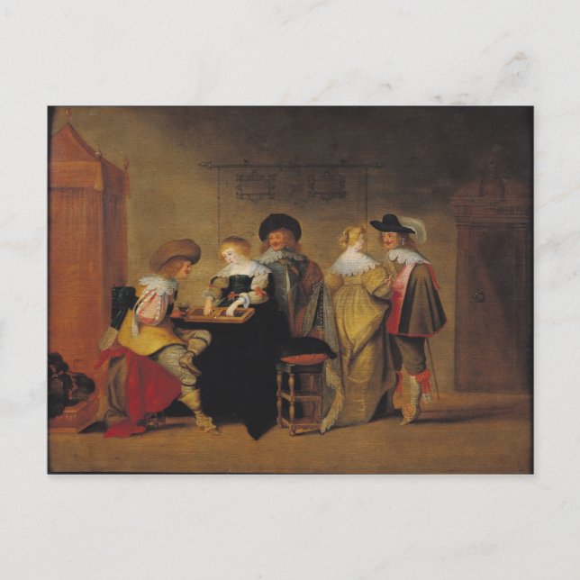 Carte Postale Joueurs de jacquet (Devant)