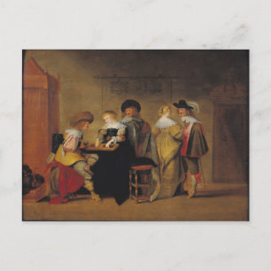 Carte Postale Joueurs de jacquet
