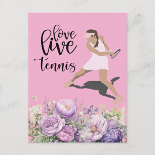 Carte Postale Joueuse de tennis LoVE Tennis