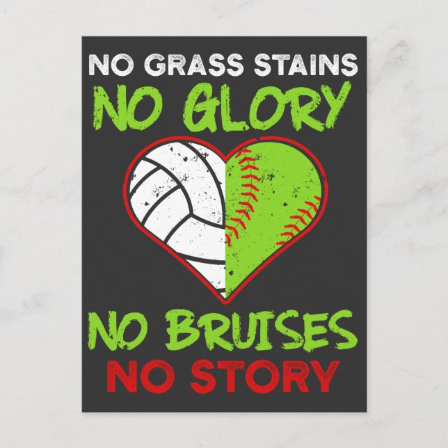 Carte Postale Joueuse de volley-ball softball Blesures Athlètes (Devant)